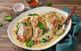 Куриное филе в сливочном соусе